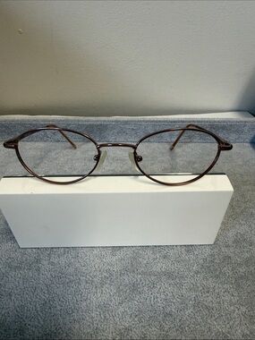 Vintage Coast 389 Round Metal Eyeglasses in Rose Gold Eyesize 49
